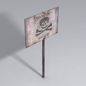 3ds max warning sign