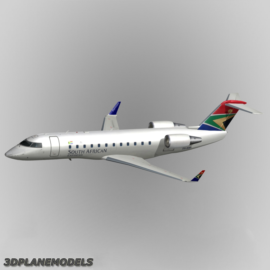 Bombardier CRJ200 South African Express Modelo 3D TurboSquid 350722