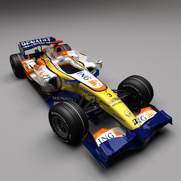 renault r27 car 3d model