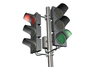 traffic lights 3d 3ds