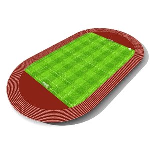 soccer field 3d model