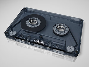3d model cassette tape