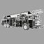 3d model aerial ladders truck engine