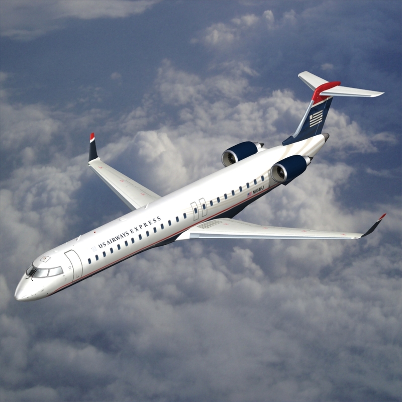 3d bombardier crj-900 airways model