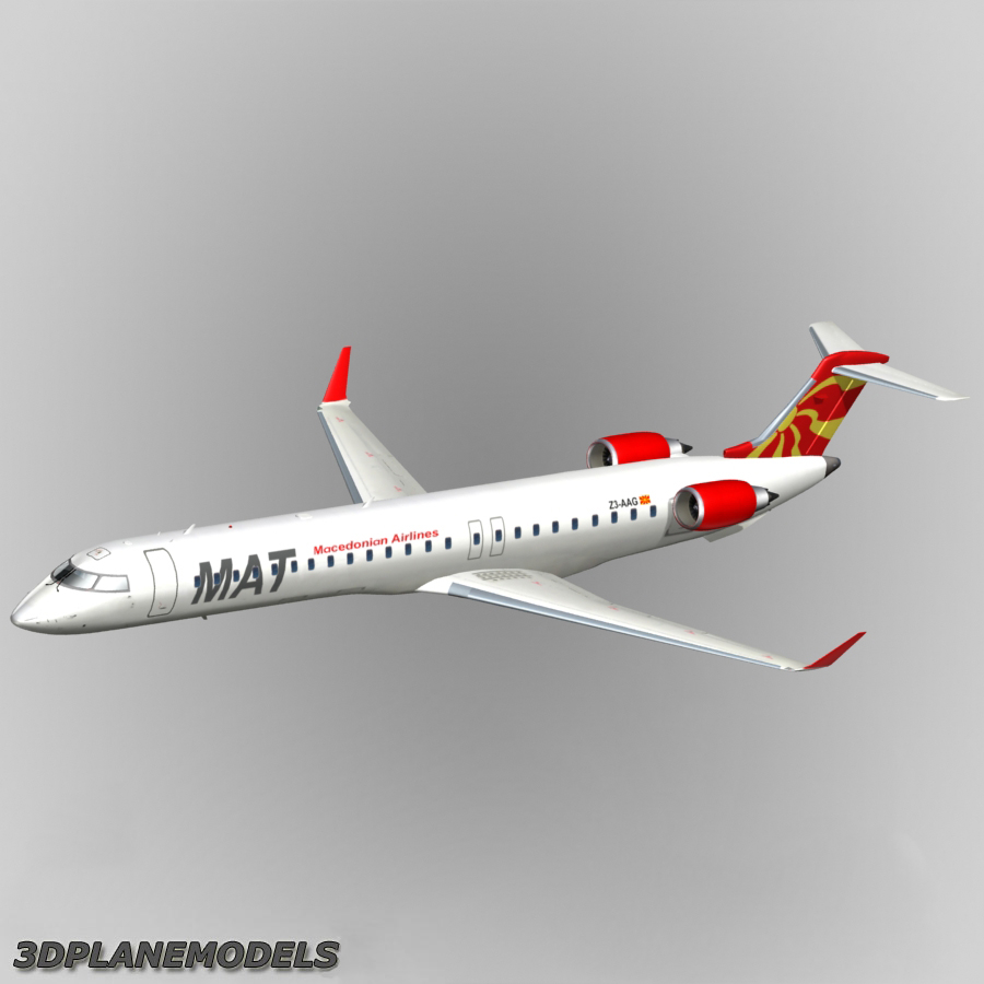 3d Bombardier Crj 900 Mat Macedonian