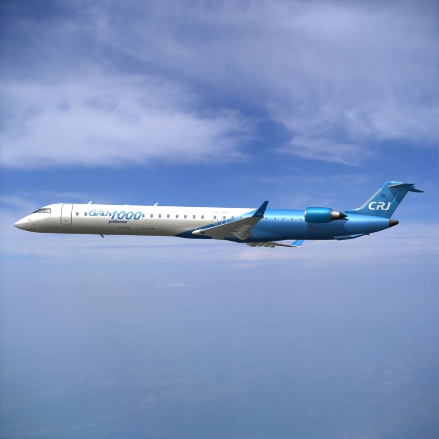 庞巴迪crj-1000 house颜色3d模型