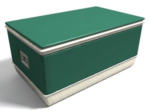 3d model green cooler
