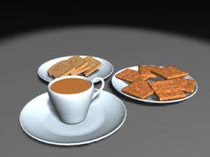 3ds max simple breakfast