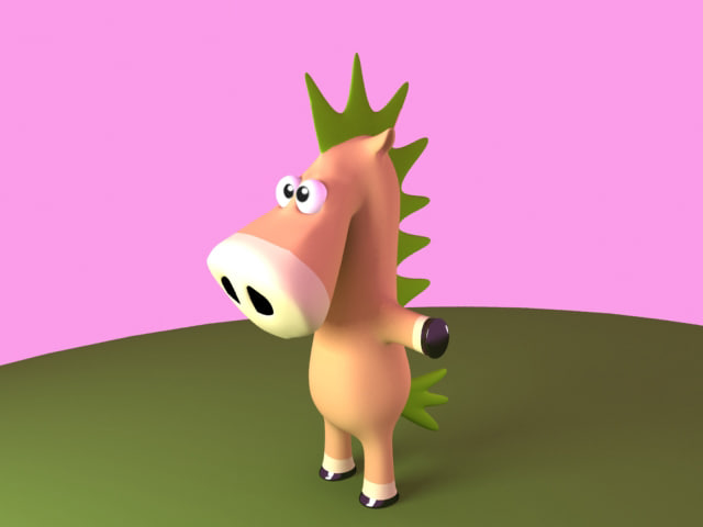 3ds horse cartoon