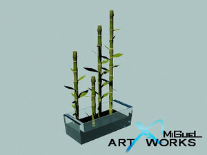 3d decorative bamboo plants