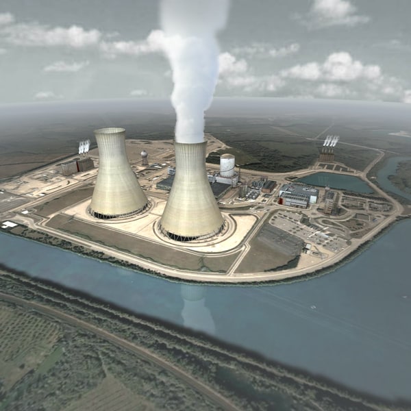 nuclear power plant 3d model