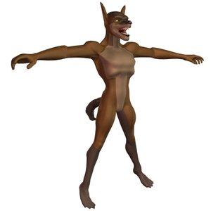 3d model werewolf monster creature