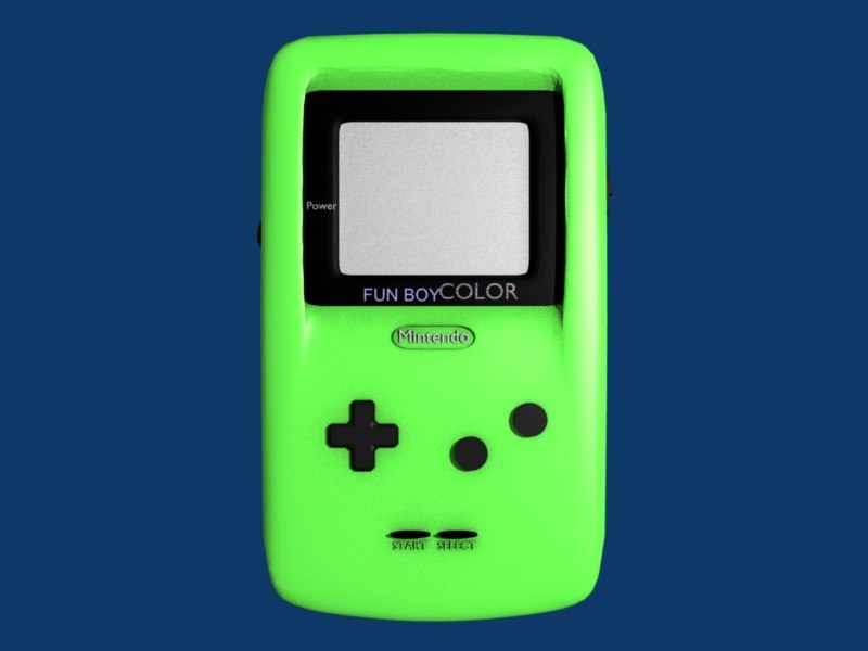 3ds gameboy green