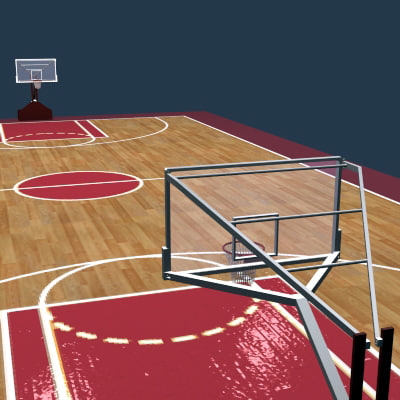 3d sport playground court