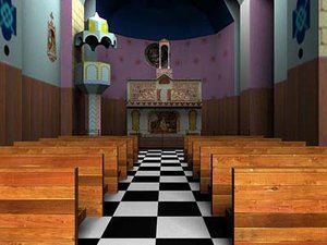 renee chateaux church 3d model