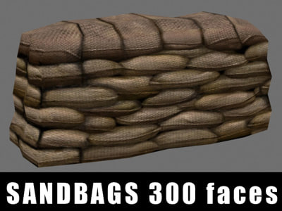 3d sandbags polys