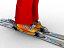 low-poly ski girl 3d model