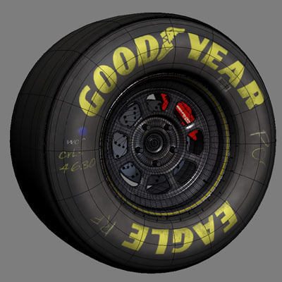 3ds max nascar wheel