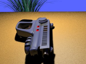 free laser pistol fallout nrp 3d model