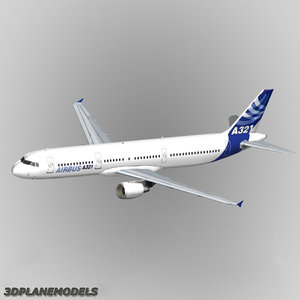 3d model airbus a321 house livery
