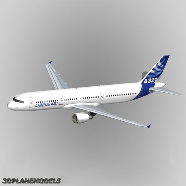 3d model airbus a321 house livery