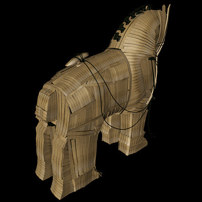 trojan horse 3d model