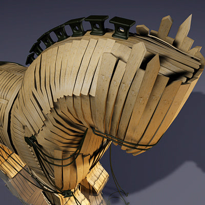 trojan horse 3d model