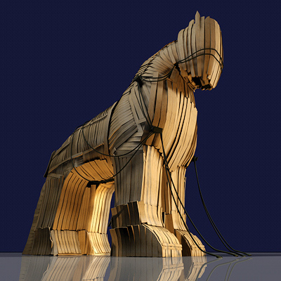 trojan horse 3d model