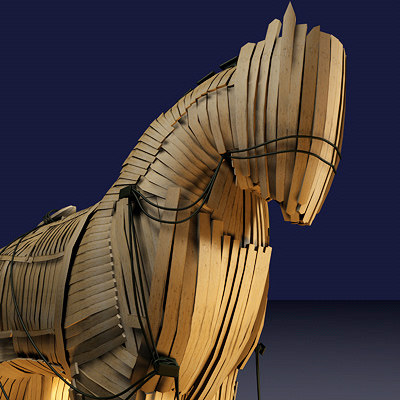 trojan horse 3d model