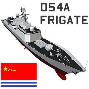 chinese 054a warship 3d model