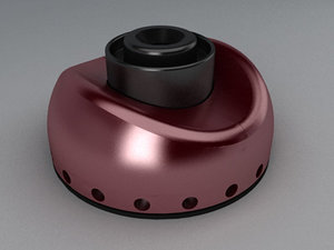 3d model of xcam ccd wall mount