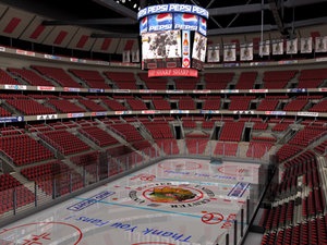 ice hockey arena stadium 3d model