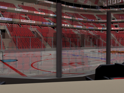 ice hockey arena stadium 3d model