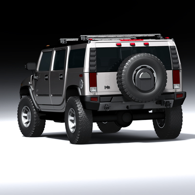 Hummer h2 3d model