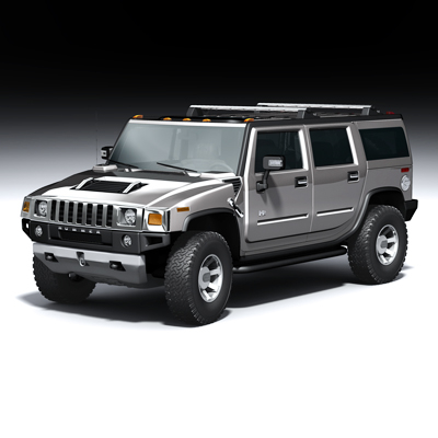 Hummer h2 3d model