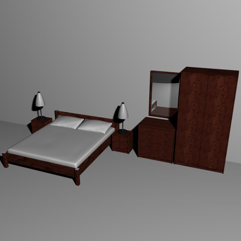 3ds max bedroom bed