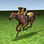 3d fast race horses
