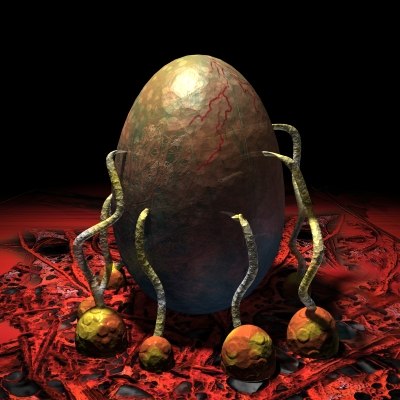 life size alien egg