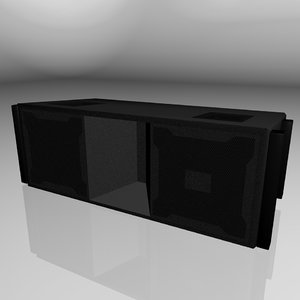 jbl vertec loudspeaker 3d model