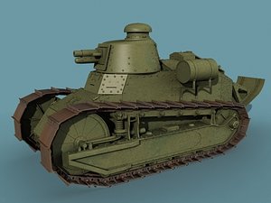 wwi tank renault ft17 3d model