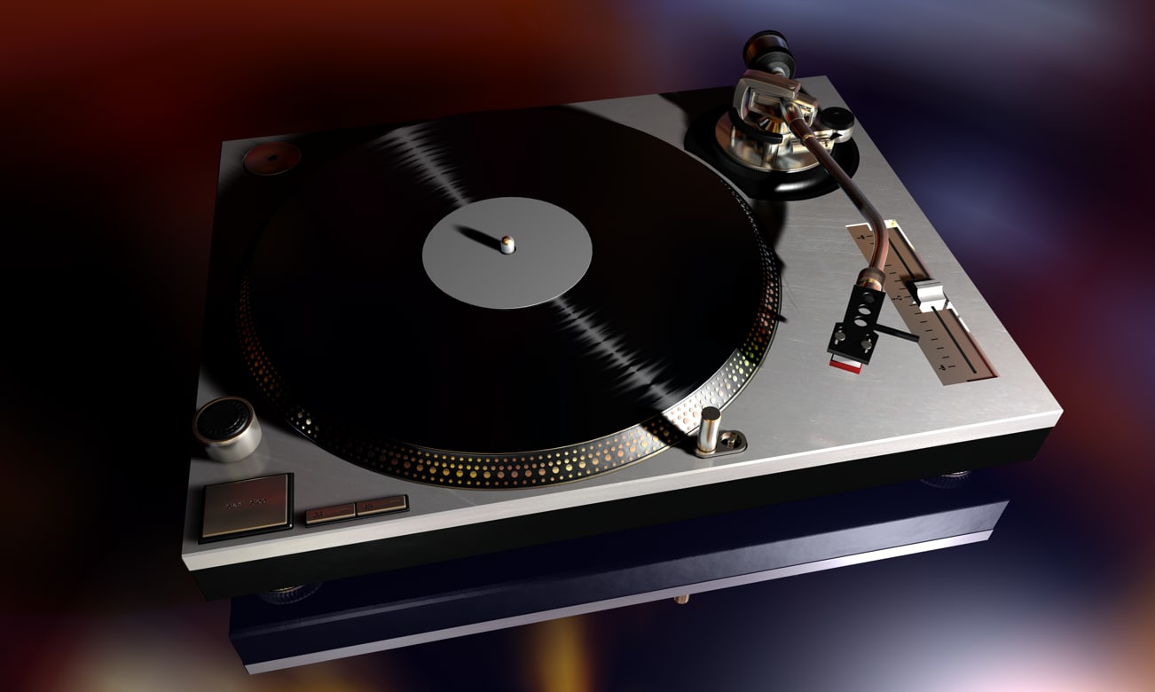 3d model technics sl1200 dj turntable