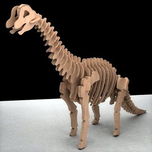 3d model of puzzle dinosaur toy