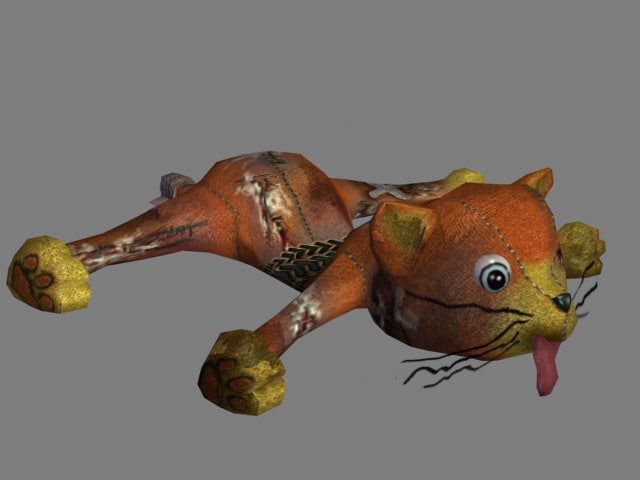roadkill cat 3d max