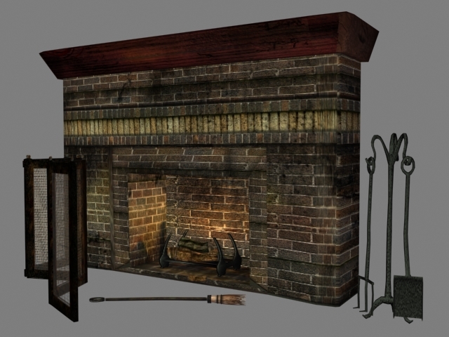 3d Fireplace Arts Crafts