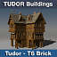 3d t tudor style medieval building model