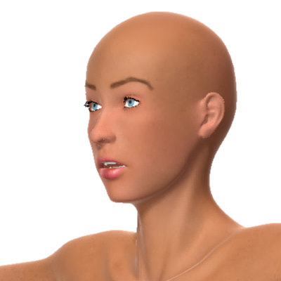 woman realistic naked body obj