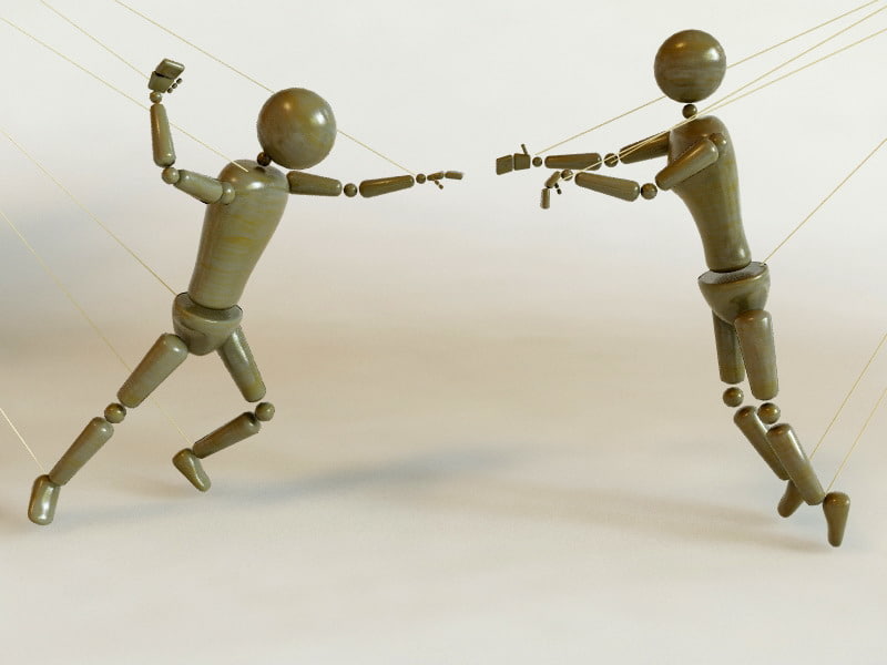 3d rigged biped model