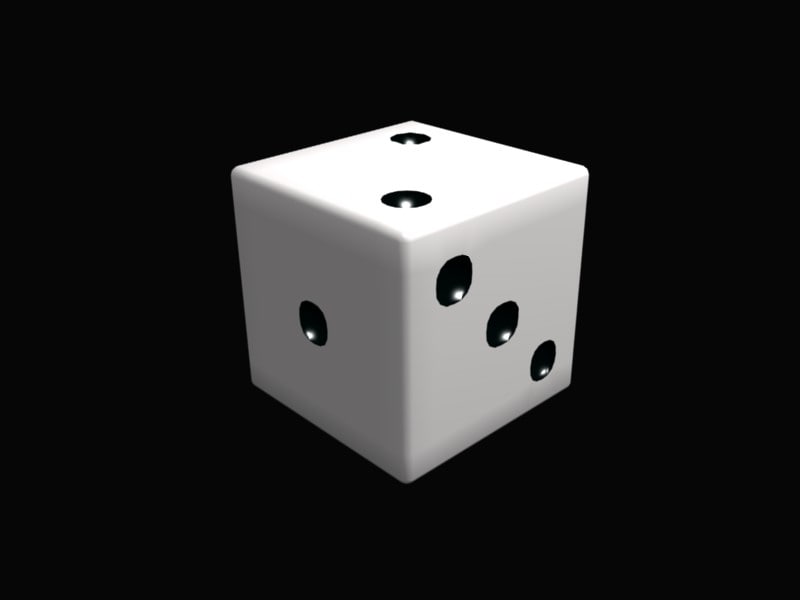 3d realistic die