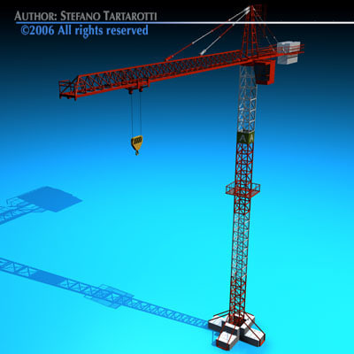 3d model tower crane