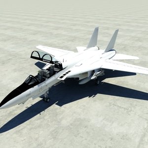 3d model rigged plane
